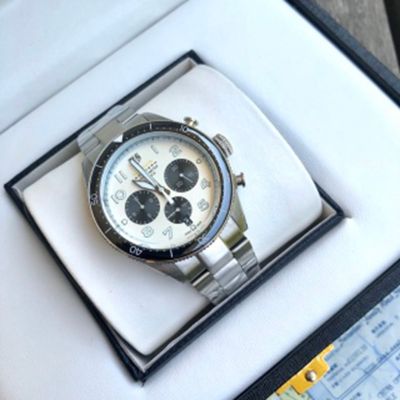 TAG Heuer Watch Warranty Japanese VK Multifunctional Quartz  Movement  White 43mm Watch